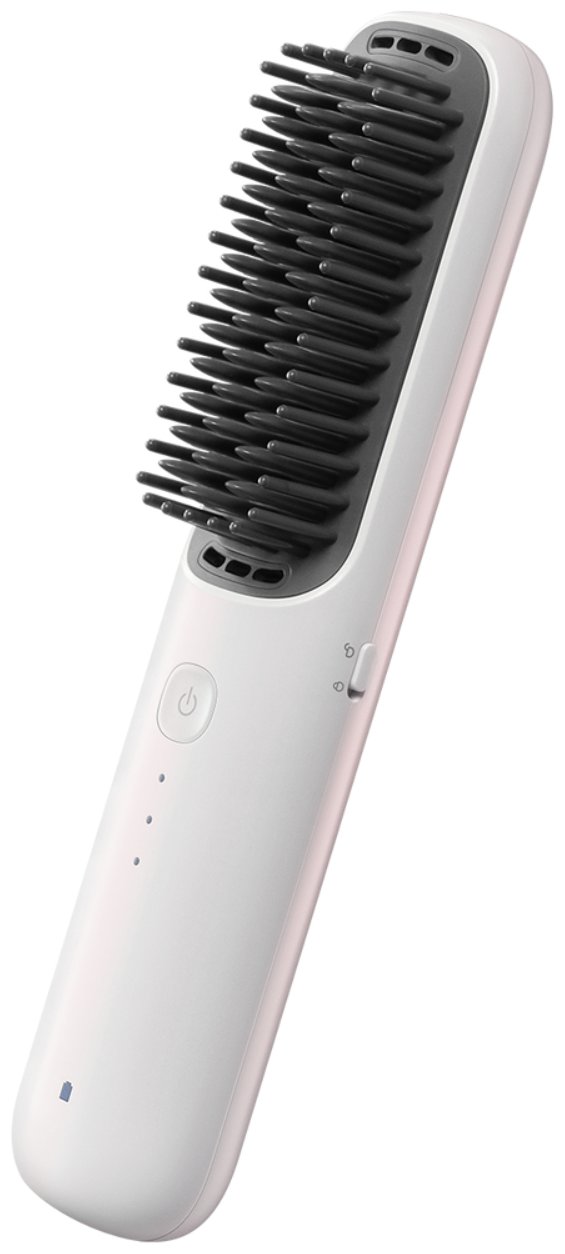 Выпрямляющая расческа для волос беспроводная Xiaomi Cordless Hair Straightener Brush белый BHR07REGL